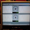In-house measurement of engine mount vibration performance on a car.